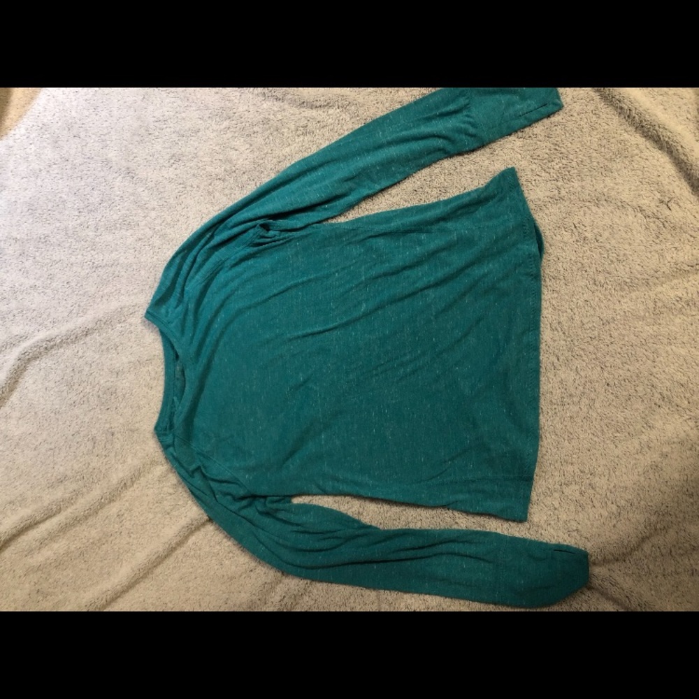 Long sleeve blue shirt